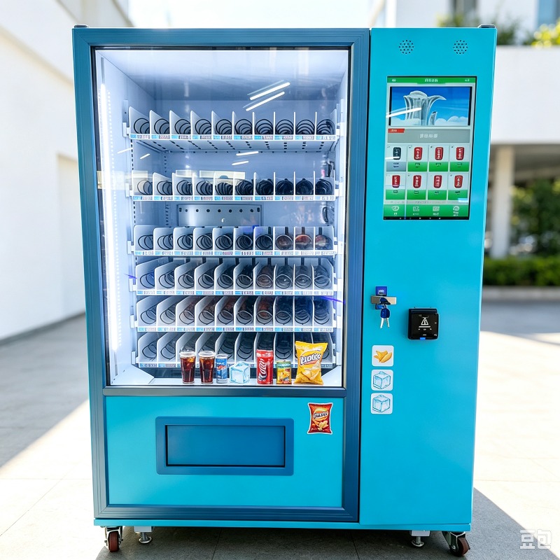Food Snacks Vending Machine - Atıştırmalık Otomatı Dokunmatik Ekranlı Otomat QR