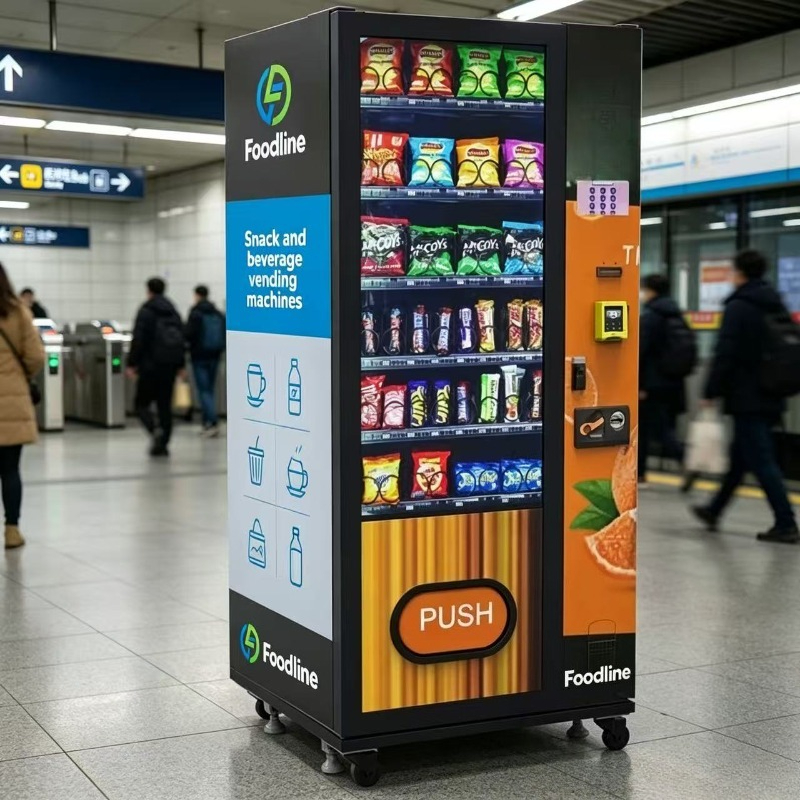 Food Snacks Vending Machine - FL Özelleştirilmiş Soğuk Sağlıklı Yiyecek Atıştırmalık
