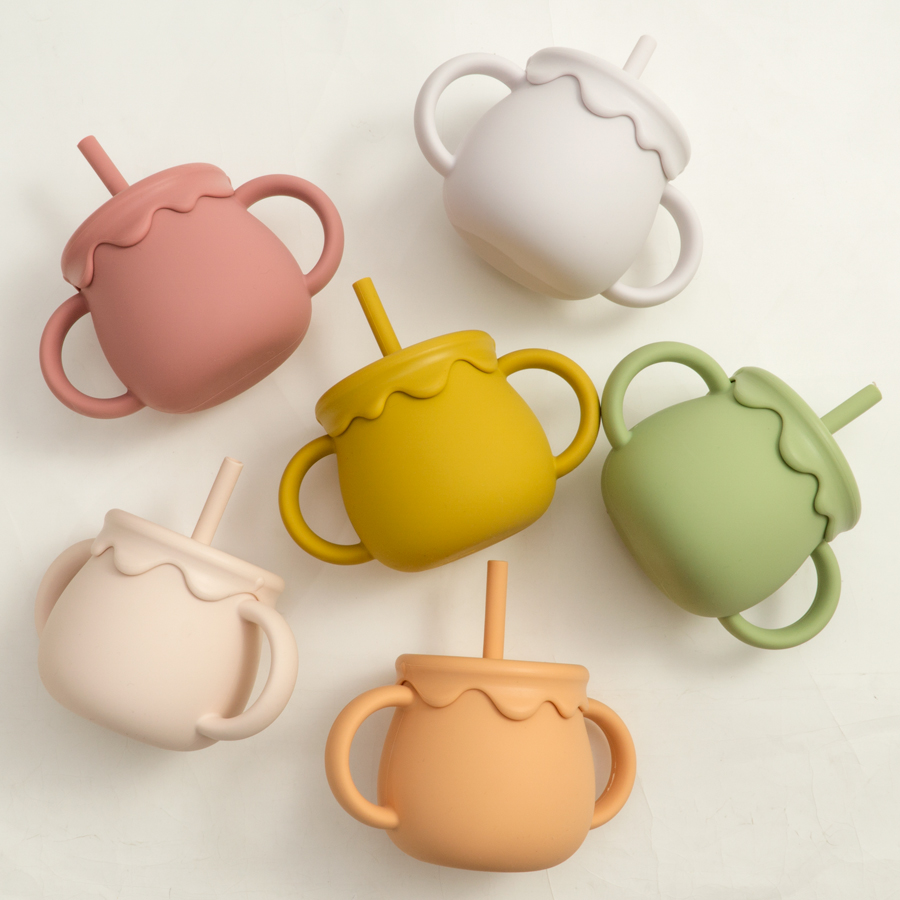 Food Snacks For Toddlers - Bebek Besleme Bardak Taşınabilir Drinkware damlatmaz