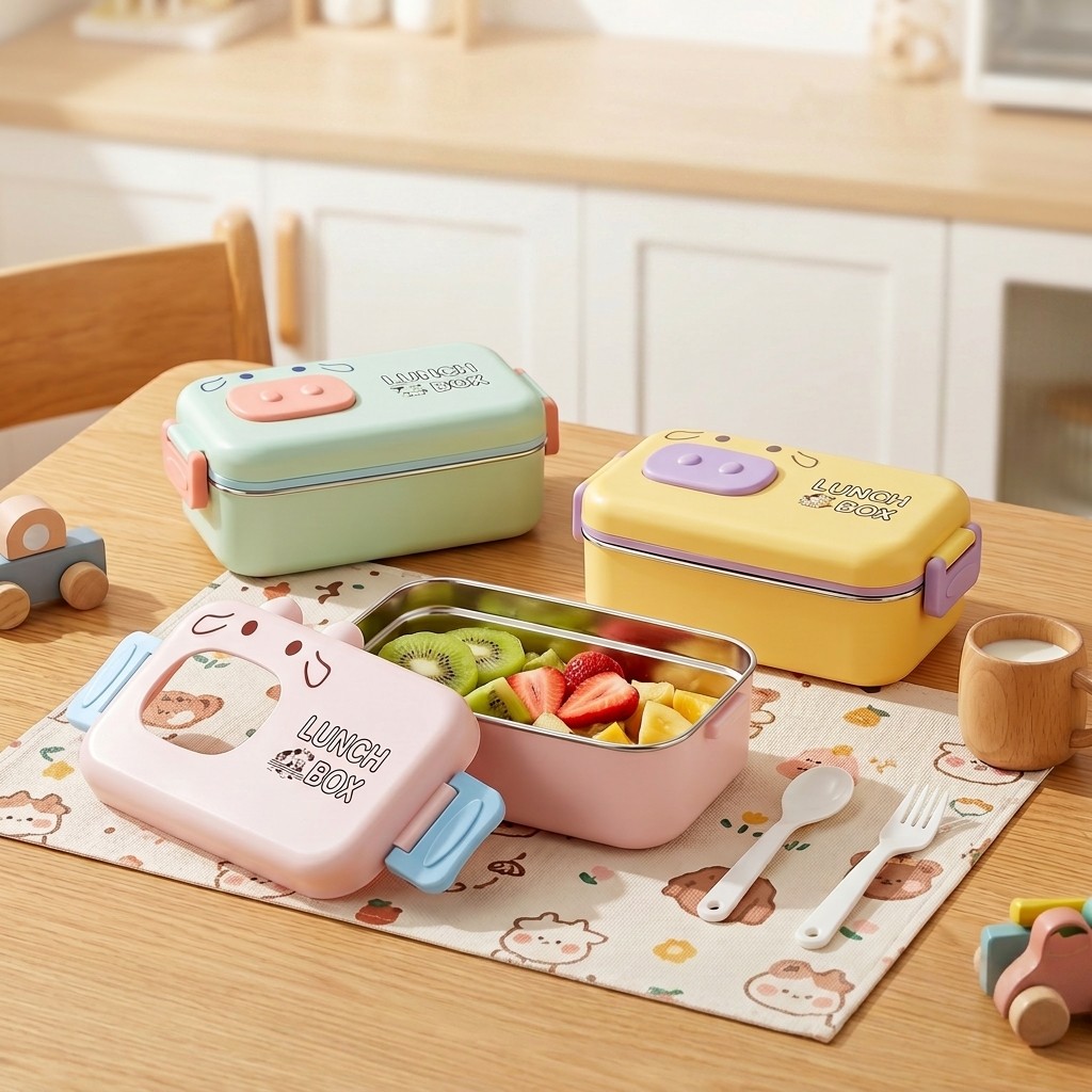 Food Snacks For Kids - 304 Paslanmaz Çelik Bento Kutusu Sızdırmaz