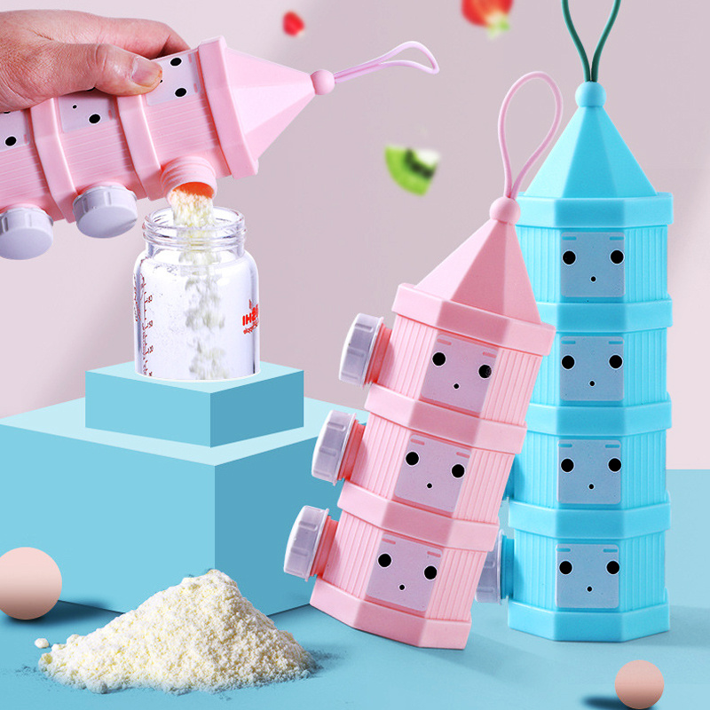 Food Snacks For Kids - 3/4 kat bebek maması konteyner taşınabilir