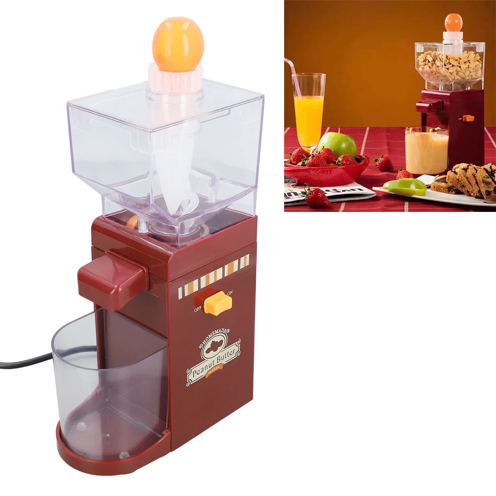 Peanut Butter Snack - Ev Tipi Elektrikli Tahıl Öğütücü, Kaymaz