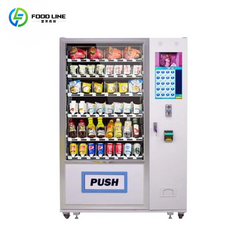 Food Snacks Vending Machine - Kişiselleştirilmiş Dokunmatik Ekranlı Yiyecek ve İçecek