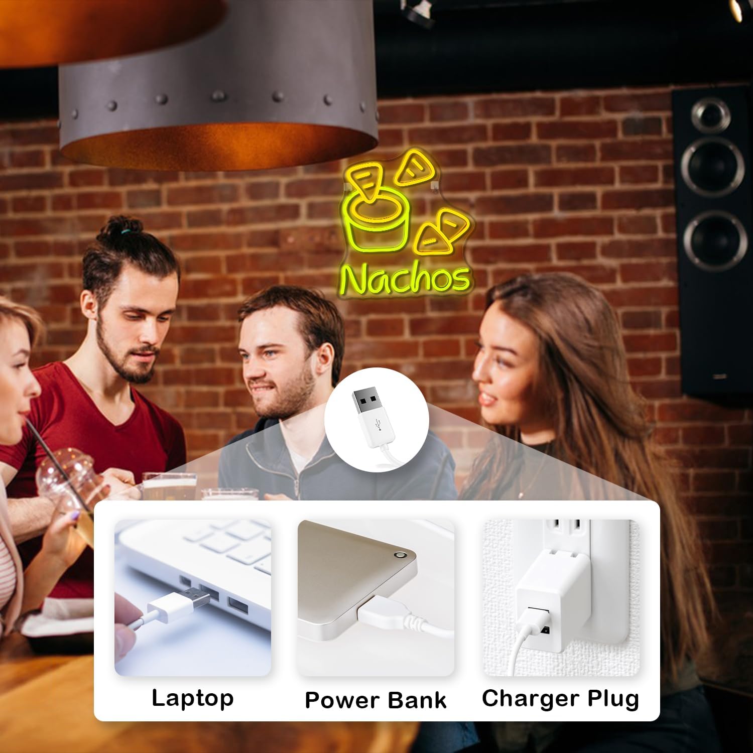 Nachos Sarı Neon Işık LED Kısı - Food Snacks Game incelemesi ve fiyatı
