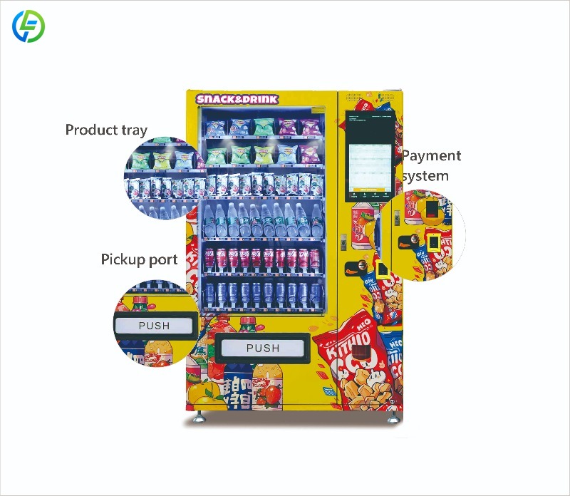 Özelleştirilmiş 24 Saat Yiyece - Food Snacks Vending Machine incelemesi ve fiyatı