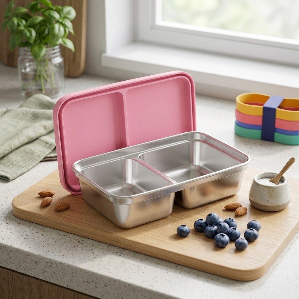 Paslanmaz Çelik 2 Bölmeli Çocu - Food Snacks For Toddlers incelemesi ve fiyatı
