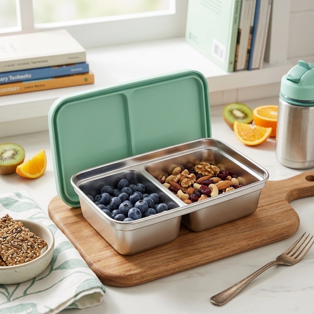 Paslanmaz Çelik 2 Bölmeli Çocu - Food Snacks For Toddlers incelemesi ve fiyatı